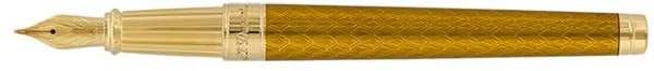  S.T.Dupont Guilloche Angel nib Line D Eternity Dragon Honey & Gold Fountain Pen **/